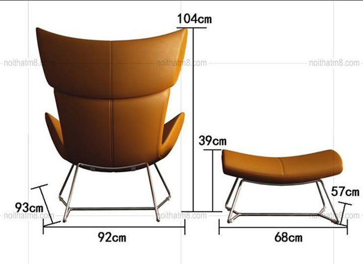 Ghế thư giãn phòng khách nhập khẩu sang trọng M8-3859 thumbnail 5