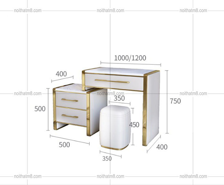 Bàn trang điểm đẹp với thiết kế hiện đại M8-4746 thumbnail 4