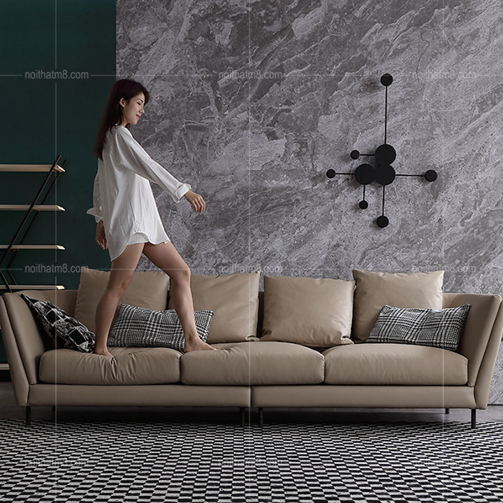 Sofa da hiện đại phong cách sang trọng M8-3532 thumbnail 4