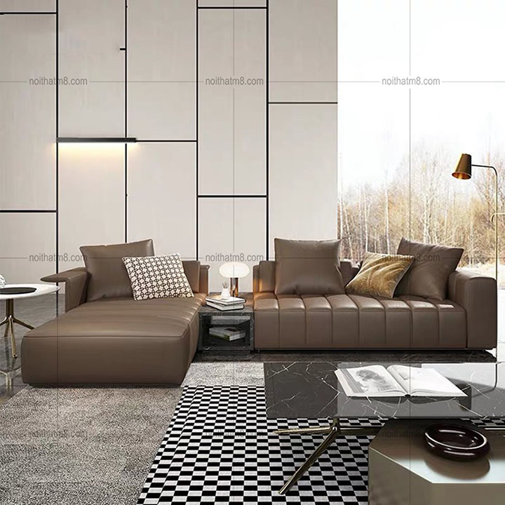 Sofa da cao cấp, hiện đại với thiết kế đẳng cấp M8-3639 thumbnail 2