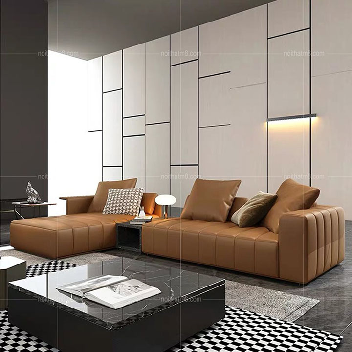 Sofa da cao cấp, hiện đại với thiết kế đẳng cấp M8-3639 thumbnail 3