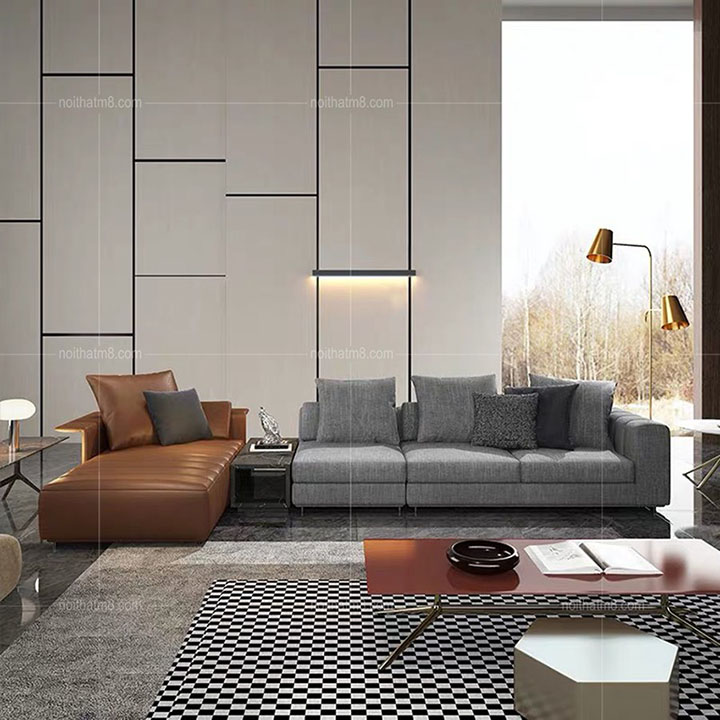 Sofa da cao cấp, hiện đại với thiết kế đẳng cấp M8-3639 thumbnail 4