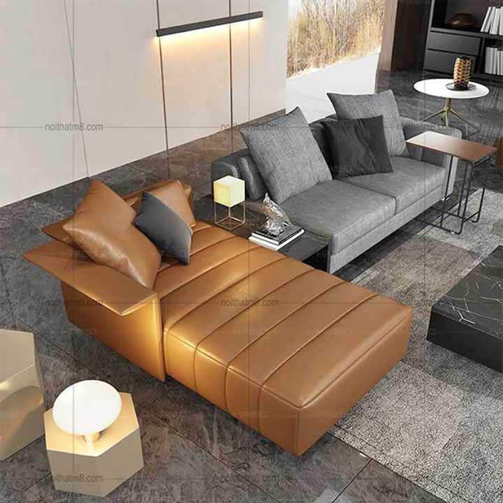 Sofa da cao cấp, hiện đại với thiết kế đẳng cấp M8-3639 thumbnail 5