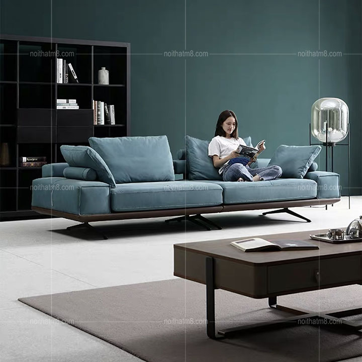 Mẫu sofa đẹp khung sắt sơn tĩnh điện phong cách Bắc Âu M8-3508 thumbnail 3