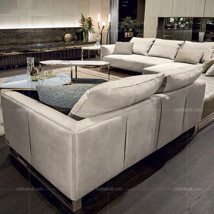 Sofa da phòng khách hiện đại phong cách Ý M8-3542 thumbnail 3