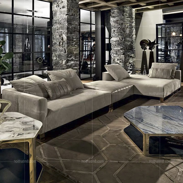 Sofa da phòng khách hiện đại phong cách Ý M8-3542 thumbnail 2