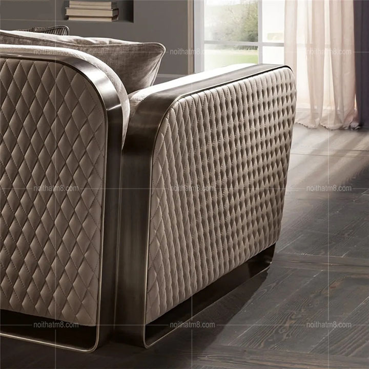 Bộ sofa nỉ nhung phòng khách hiện đại, sang trọng M8-3501 thumbnail 3