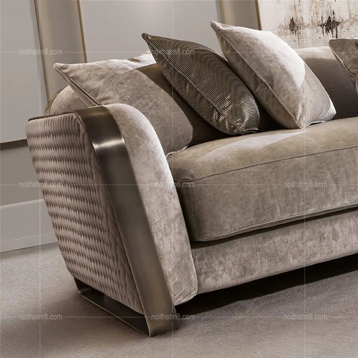 Bộ sofa nỉ nhung phòng khách hiện đại, sang trọng M8-3501 thumbnail 4