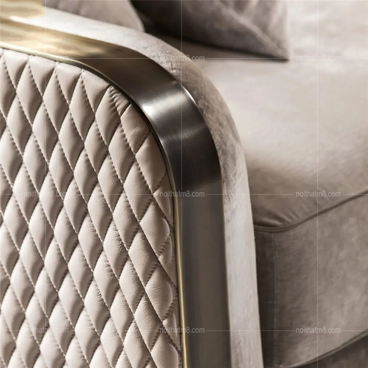 Bộ sofa nỉ nhung phòng khách hiện đại, sang trọng M8-3501 thumbnail 5