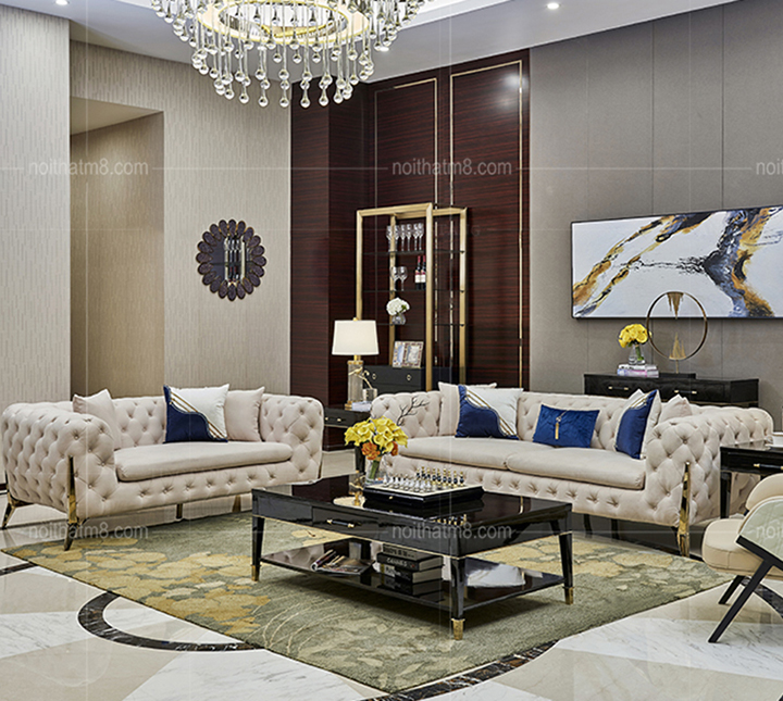Sofa da phong cách Bắc Âu hiện đại M8-3517 thumbnail 5