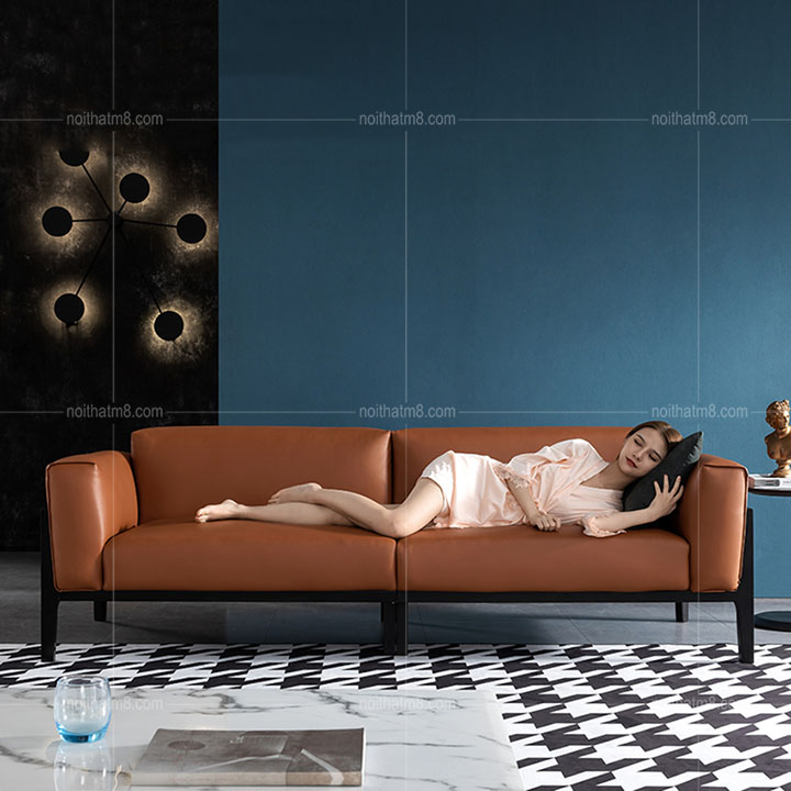 Mẫu sofa da đẹp mang phong cách hiện đại M8-3633 thumbnail 2