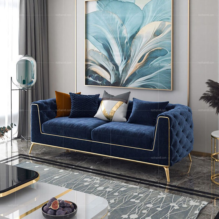 Sofa da cho phòng khách thêm lịch lãm và phong cách M8-3534 thumbnail 2