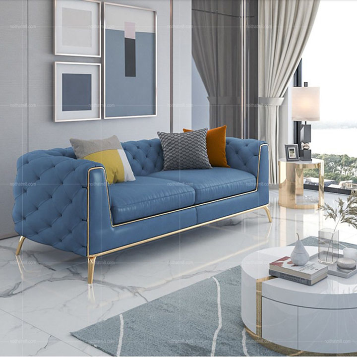 Sofa da cho phòng khách thêm lịch lãm và phong cách M8-3534 thumbnail 3