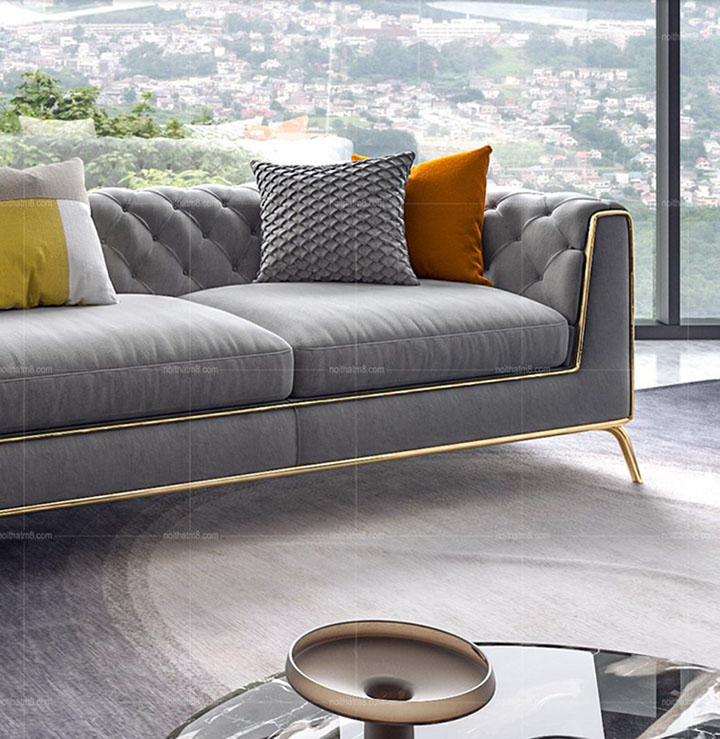 Sofa da cho phòng khách thêm lịch lãm và phong cách M8-3534 thumbnail 4