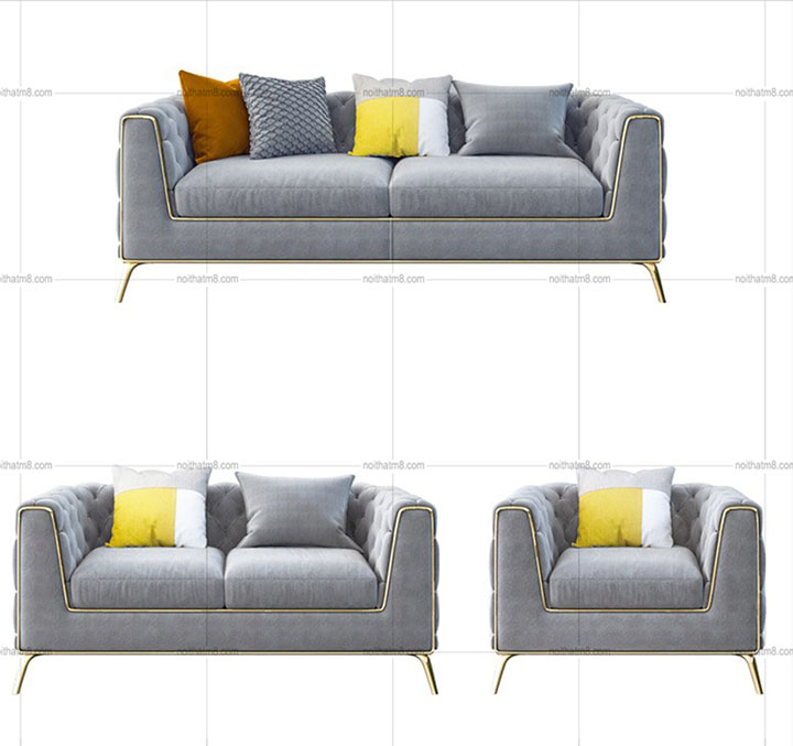 Sofa da cho phòng khách thêm lịch lãm và phong cách M8-3534 thumbnail 5
