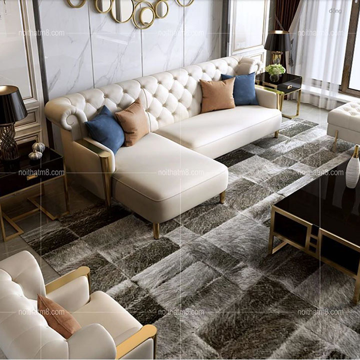 Mẫu sofa da phòng khách đẳng cấp với thiết kế hiện đại M8-3638 thumbnail 2