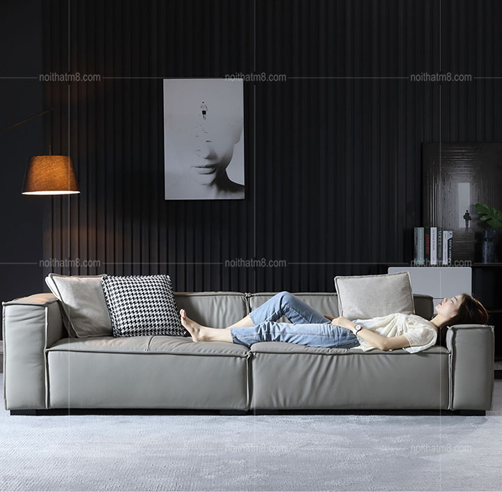 Ghế sofa da đẹp dành cho phòng khách sang trọng M8-3621 thumbnail 3