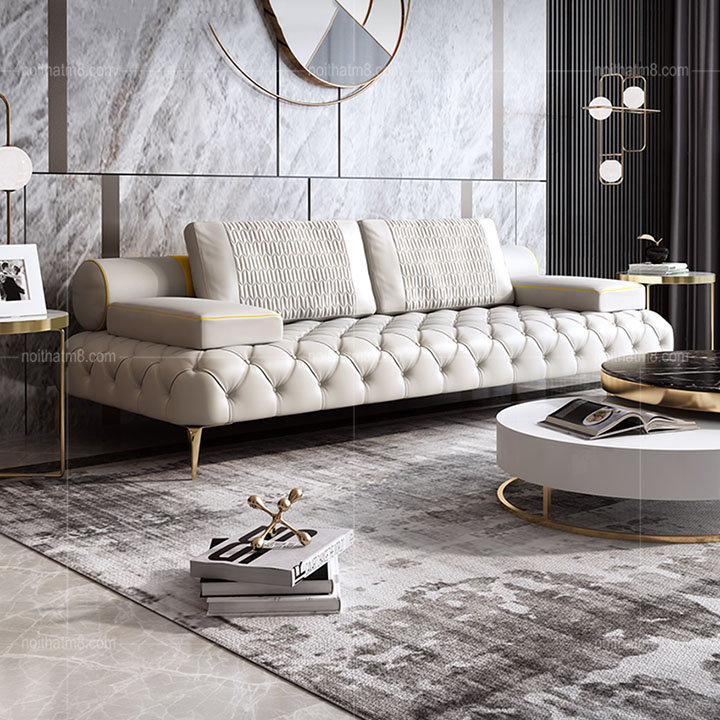 Sofa da văng phòng khách hiện đại 2020 M8-3632 thumbnail 2