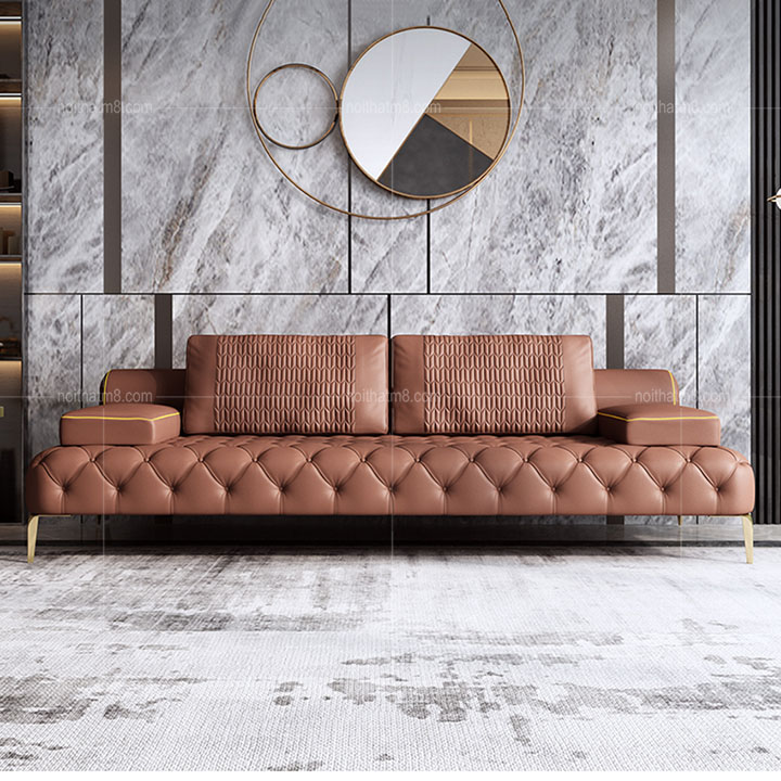 Sofa da văng phòng khách hiện đại 2020 M8-3632 thumbnail 3