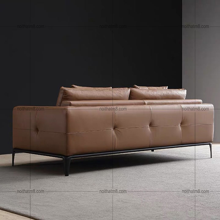 Sofa da phong cách Bắc Âu hiện đại, kiểu dáng sang trọng M8-3522 thumbnail 2