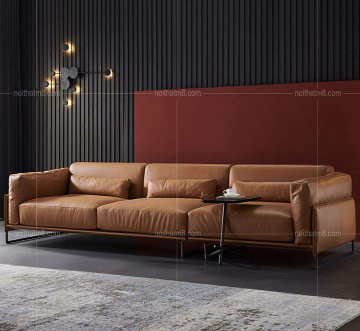 Mẫu sofa da đẹp phong cách hiện đại M8-3611 thumbnail 2