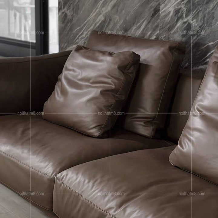 Sofa da nâu cao cấp hiện đại M8-3512 thumbnail 5