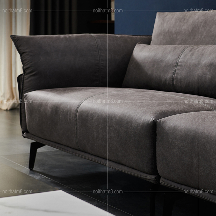 Bộ sofa da cao cấp với khung sắt sơn tĩnh điện sang trọng M8-3620 thumbnail 5