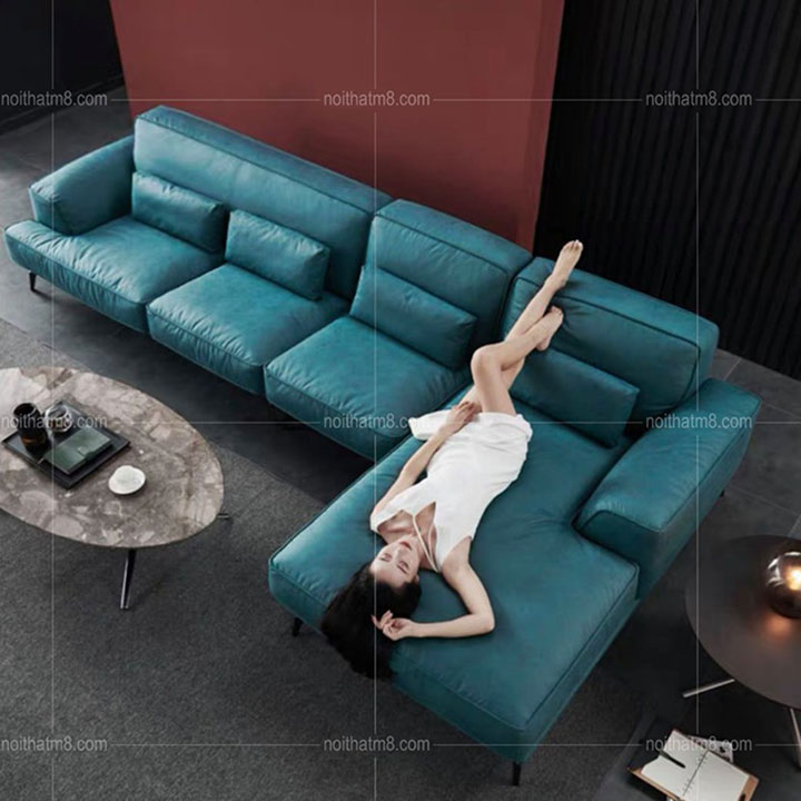 Mẫu sofa da góc chữ L cao cấp, hiện đại M8-3640 thumbnail 2