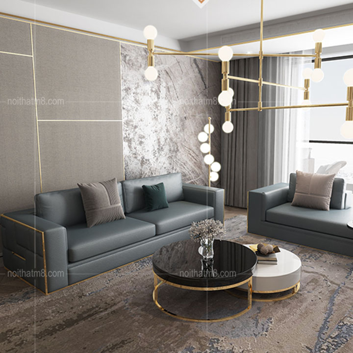 Mẫu ghế sofa da cao cấp cho phòng khách hiện đại M8-3627 thumbnail 3