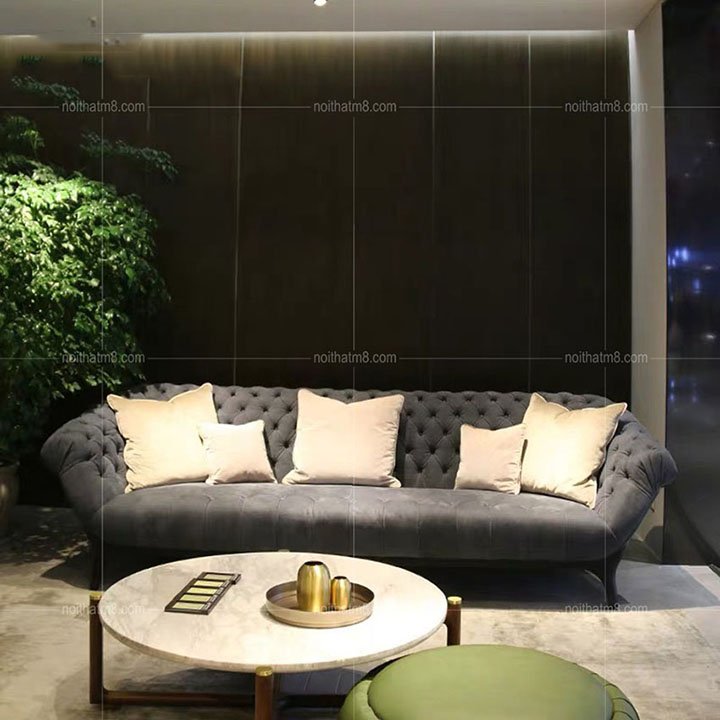 Mẫu ghế sofa nỉ nhung phòng khách ấn tượng M8-3541 thumbnail 2