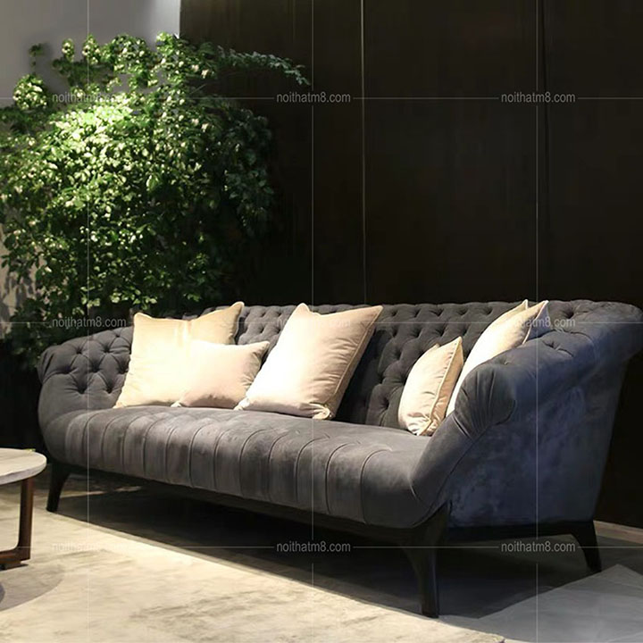 Mẫu ghế sofa nỉ nhung phòng khách ấn tượng M8-3541 thumbnail 3