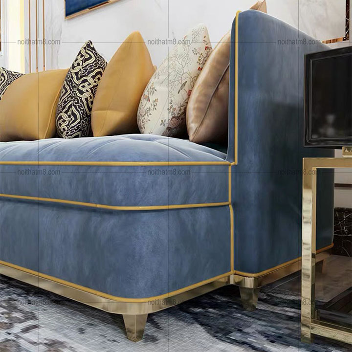 Mẫu sofa văng nỉ phong cách Bắc Âu hiện đại M8-3624 thumbnail 5