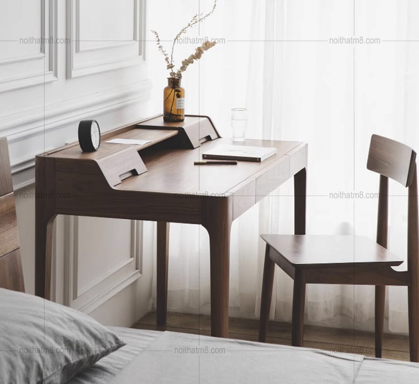 Bàn làm việc gỗ sồi đẹp, tinh tế M8-4567 thumbnail 3