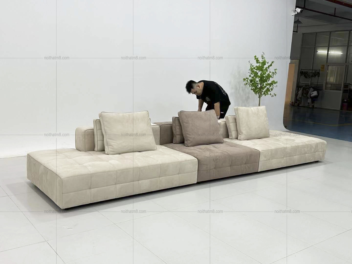 Mẫu sofa phong cách Ý may đo tại nước ngoài M8-3593 thumbnail 3