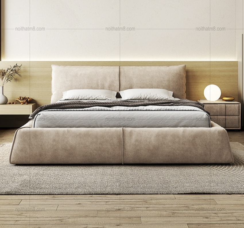 Giường ngủ bọc nỉ phong cách hiện đại M8-6083 thumbnail 3