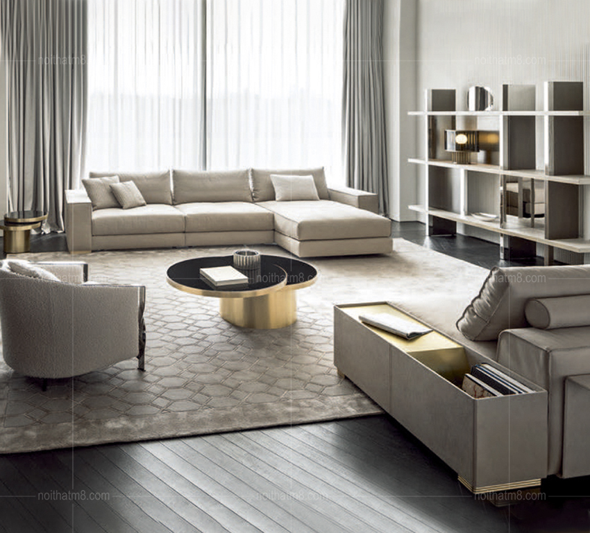 Mẫu sofa nỉ nhung phong cách đẳng cấp M8-3606 thumbnail 3