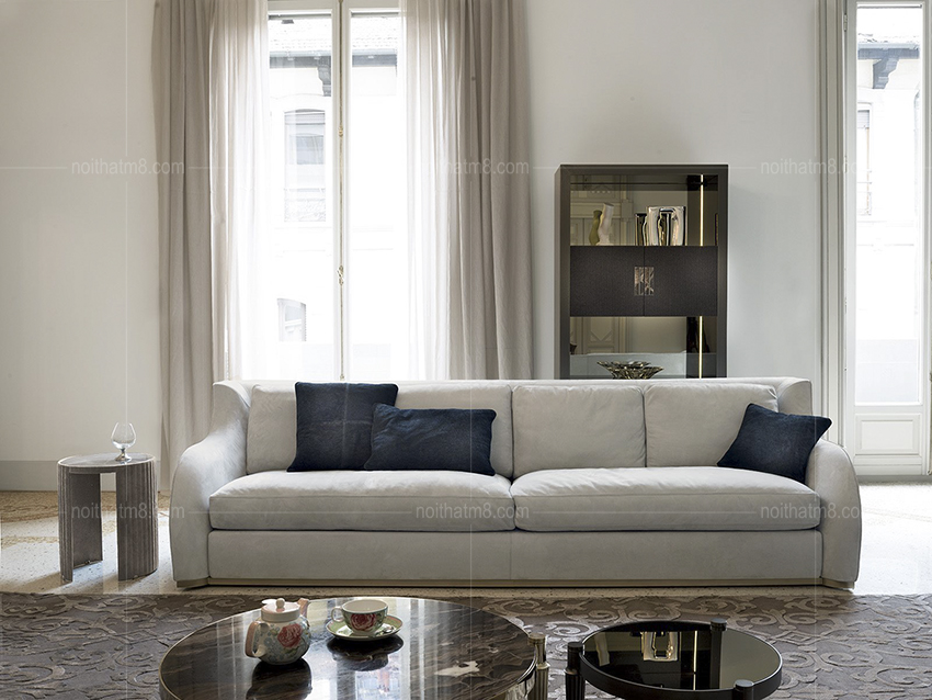 Sofa da phòng khách hiện đại, cao cấp M8-3563 thumbnail 2