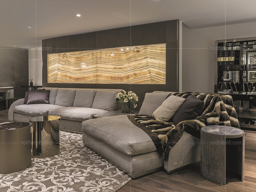 Sofa da phòng khách hiện đại, cao cấp M8-3563 thumbnail 4
