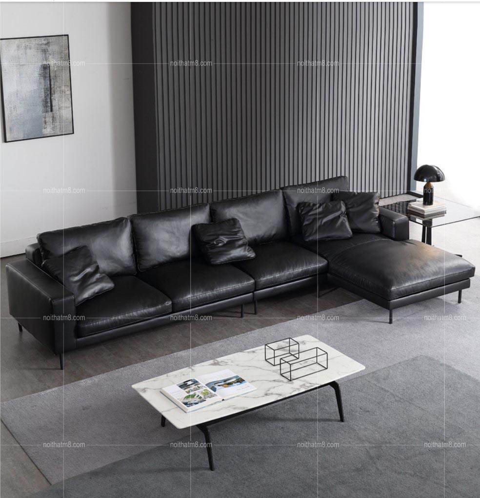 Sofa da đẹp kiểu dáng chữ L hiện đại  M8-3549 thumbnail 2
