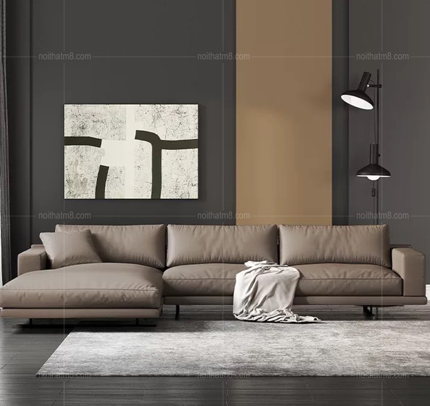 Ghế sofa da hiện đại phong cách Ý M8-3577 thumbnail 2