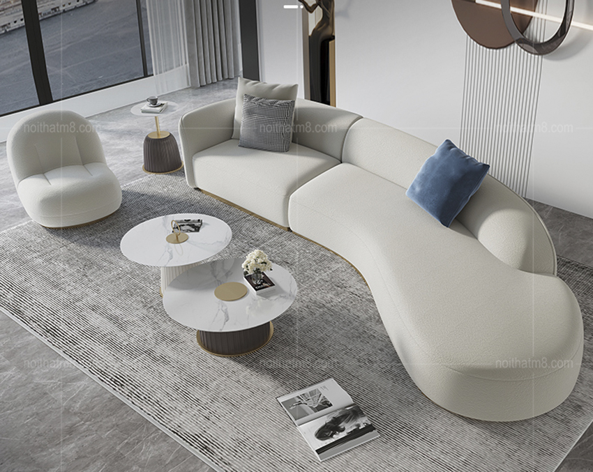 Ghế sofa phòng khách sang trọng, trẻ trung M8-3591 thumbnail 2