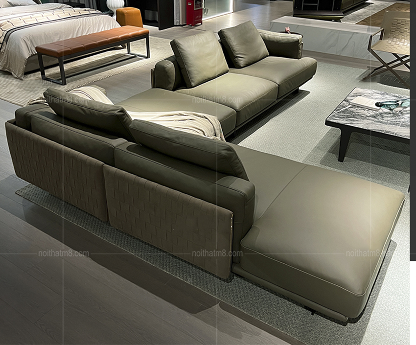 Mẫu sofa da phong cách Ý sang trọng, tinh tế M8-3614 thumbnail 3