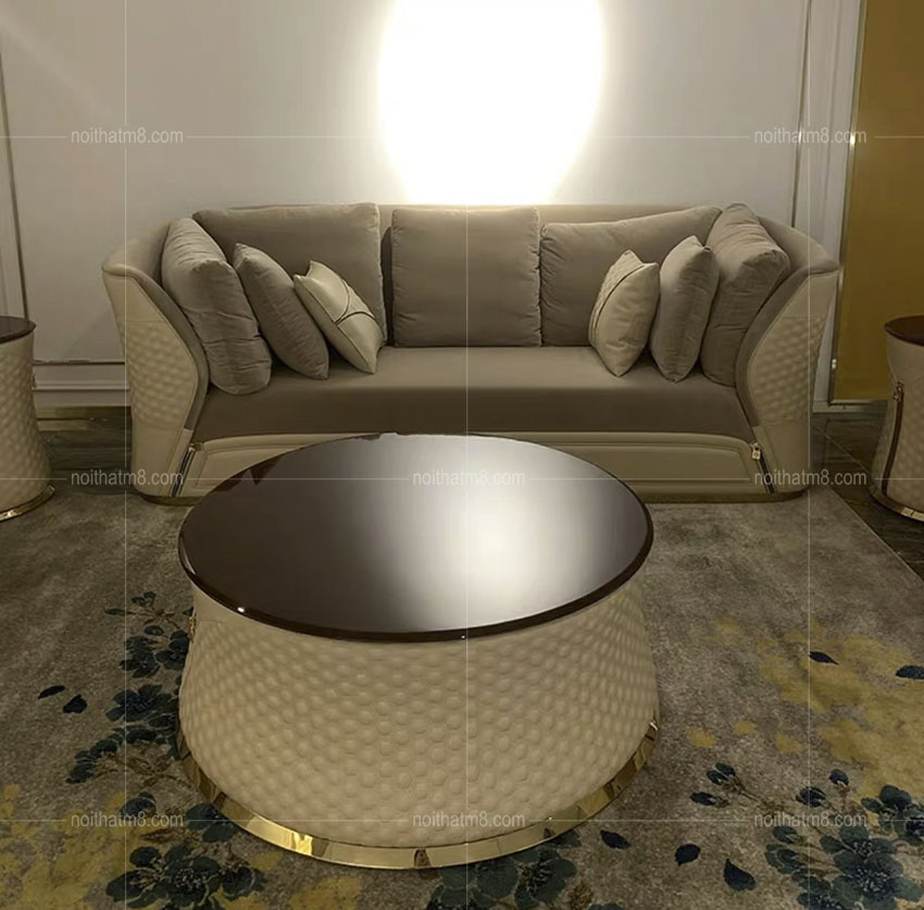 Mẫu sofa da đẹp Kemitia phong cách Ý M8-3604 thumbnail 3
