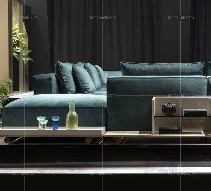 Ghế sofa nỉ nhung cao cấp kiểu dáng hiện đại, sang trọng M8-3557 thumbnail 4