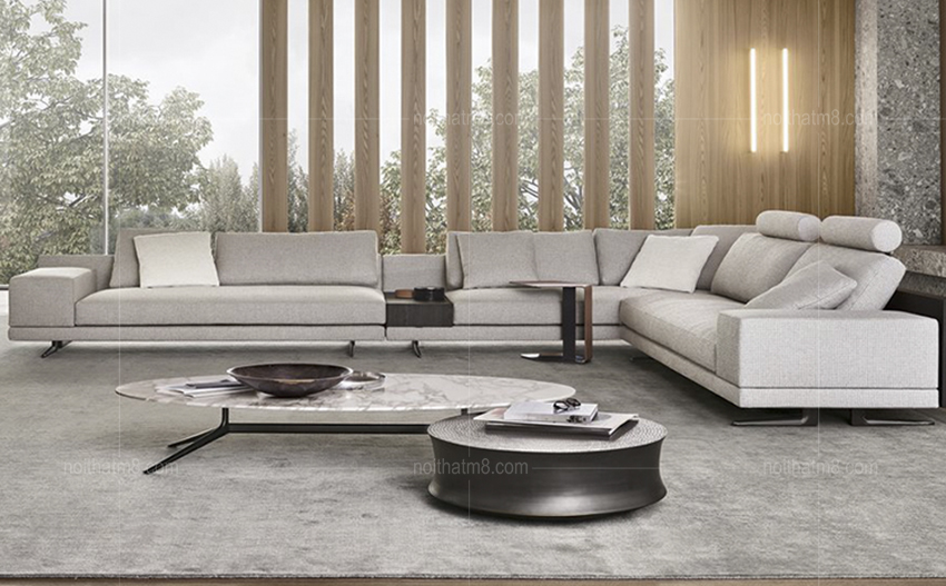 Sofa nỉ phong cách Ý sang trọng M8-3642 thumbnail 4