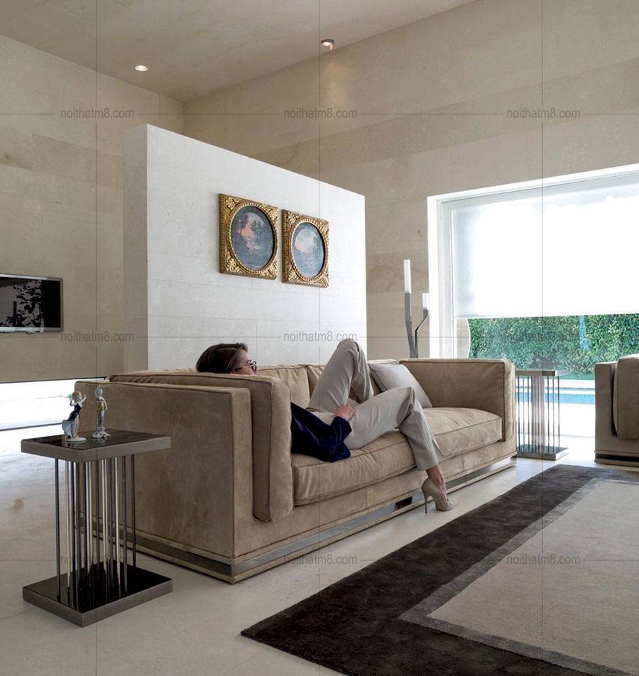 Mẫu sofa nỉ nhung phong cách Bắc Âu cao cấp M8-3583 thumbnail 3