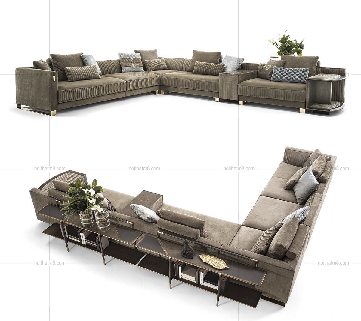 Sofa nhập khẩu phong cách Ý cao cấp, sang trọng, độc đáo M8-3648 thumbnail 3
