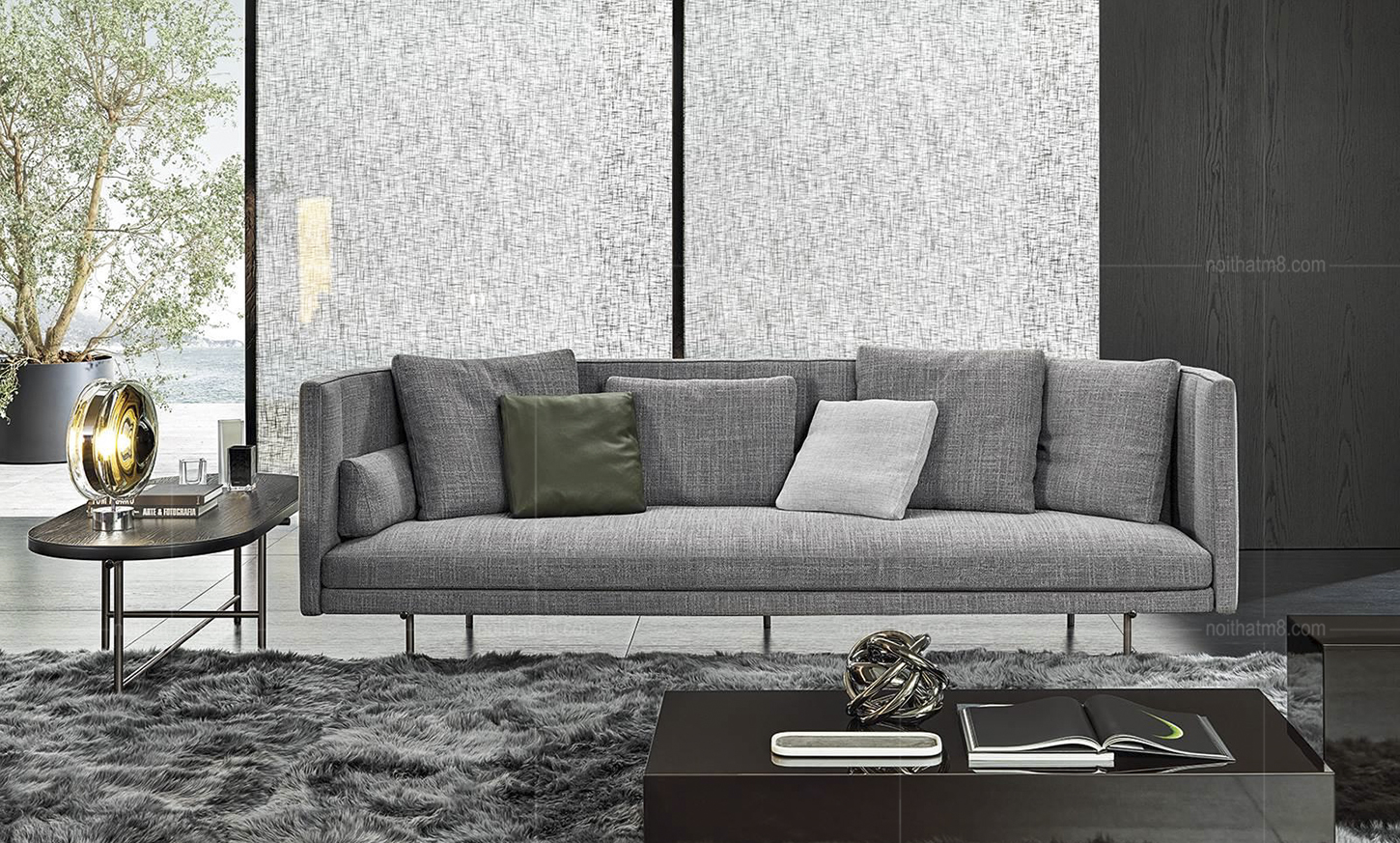 Ghế sofa cong phong cách Ý hiện đại M8-3616 thumbnail 2