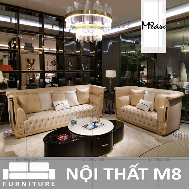 Mẫu sofa da cao cấp mang hơi hướng hiện đại M8-3564 thumbnail 2