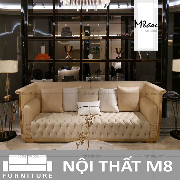 Mẫu sofa da cao cấp mang hơi hướng hiện đại M8-3564 thumbnail 4